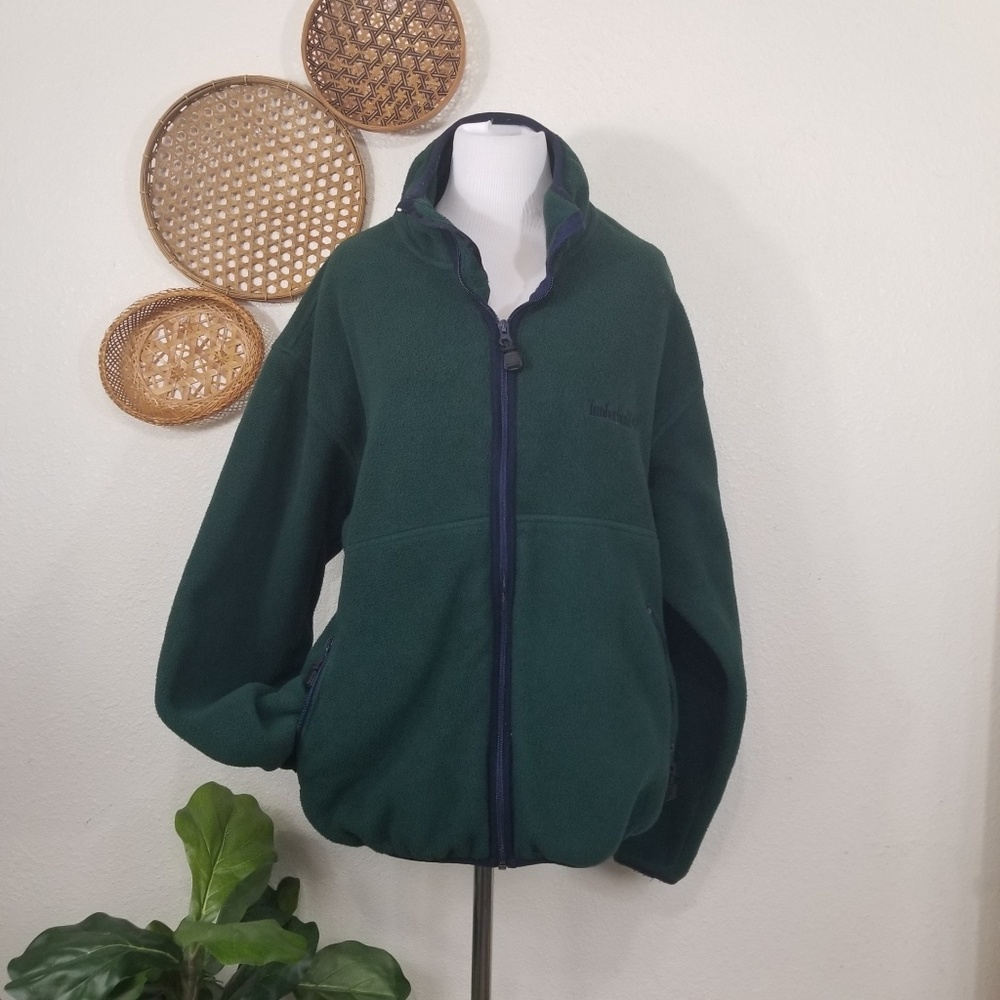 Vintage Timberland fleece zip up jacket L